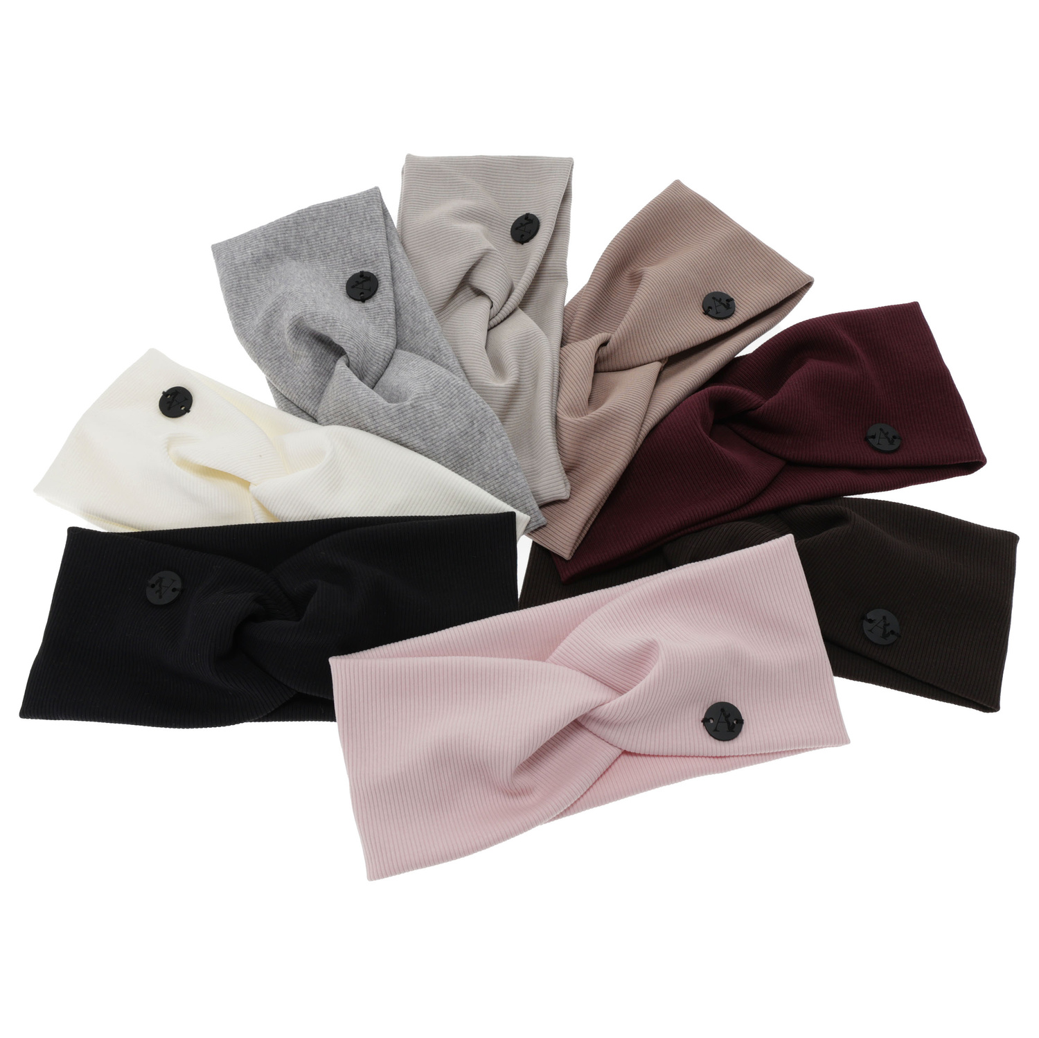 Dames herfst/lente hoofdband, roze, katoenen, Auri