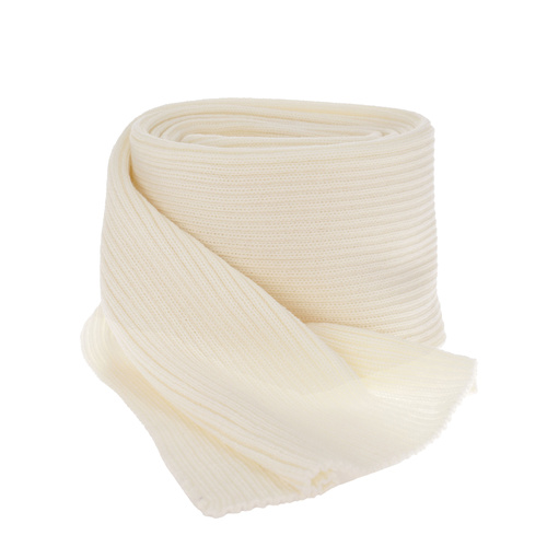 Écharpe d'hiver femme, crème, avec laine mérinos, Jessica