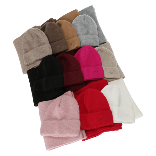 Dames winter set (muts en sjaal), beżowy, Rava