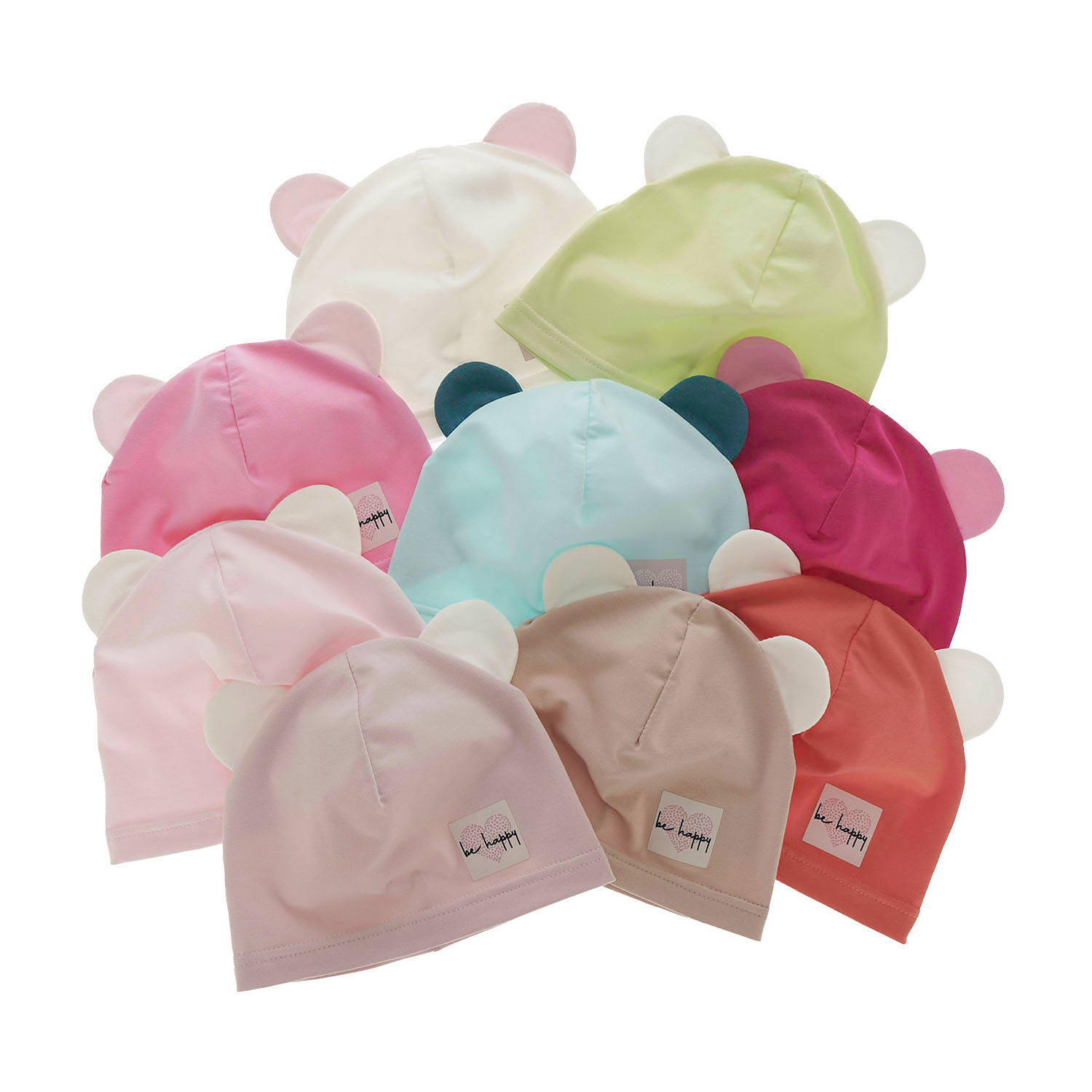 Bonnet automne/printemps fille, rose, coton, Joga
