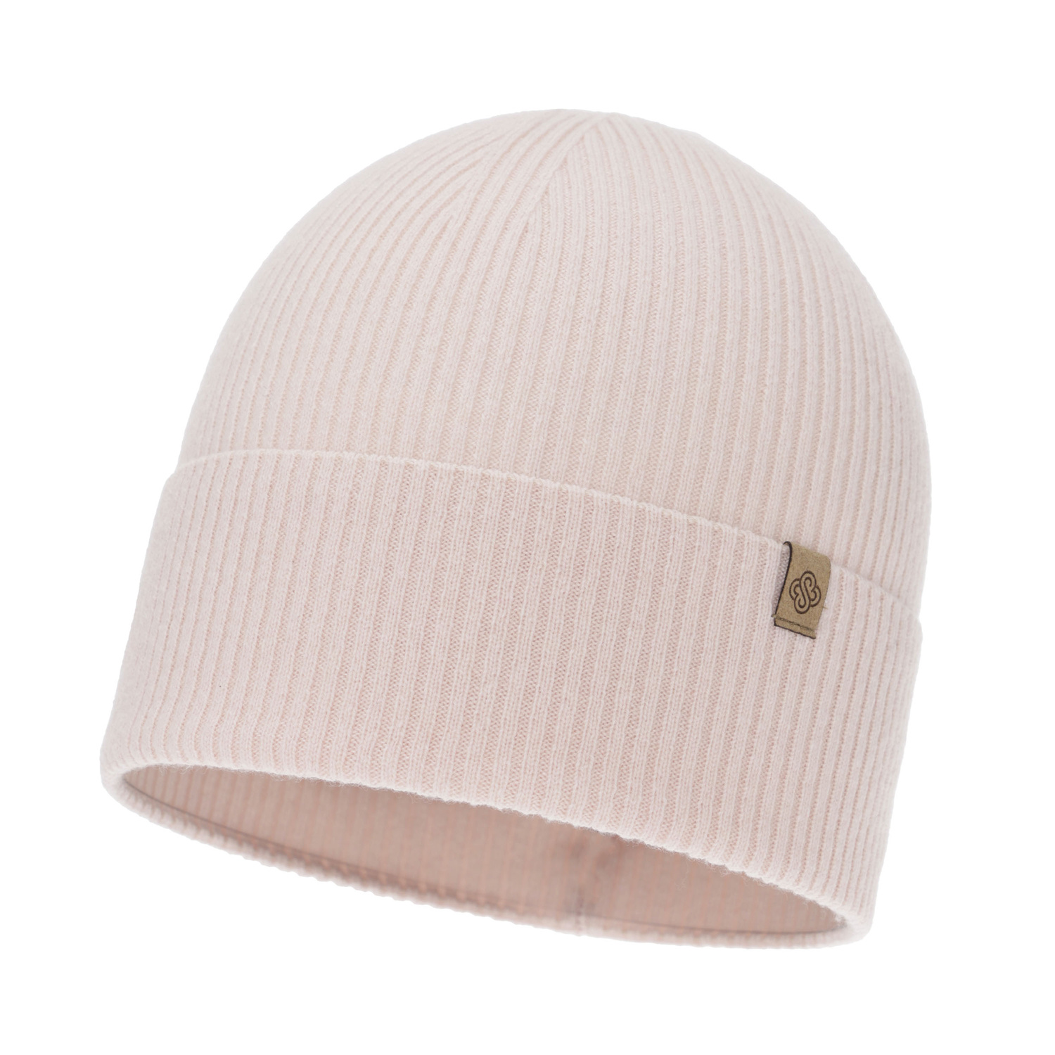 Dames herfst, winter muts, lichtroze, met merinowol, Alineta