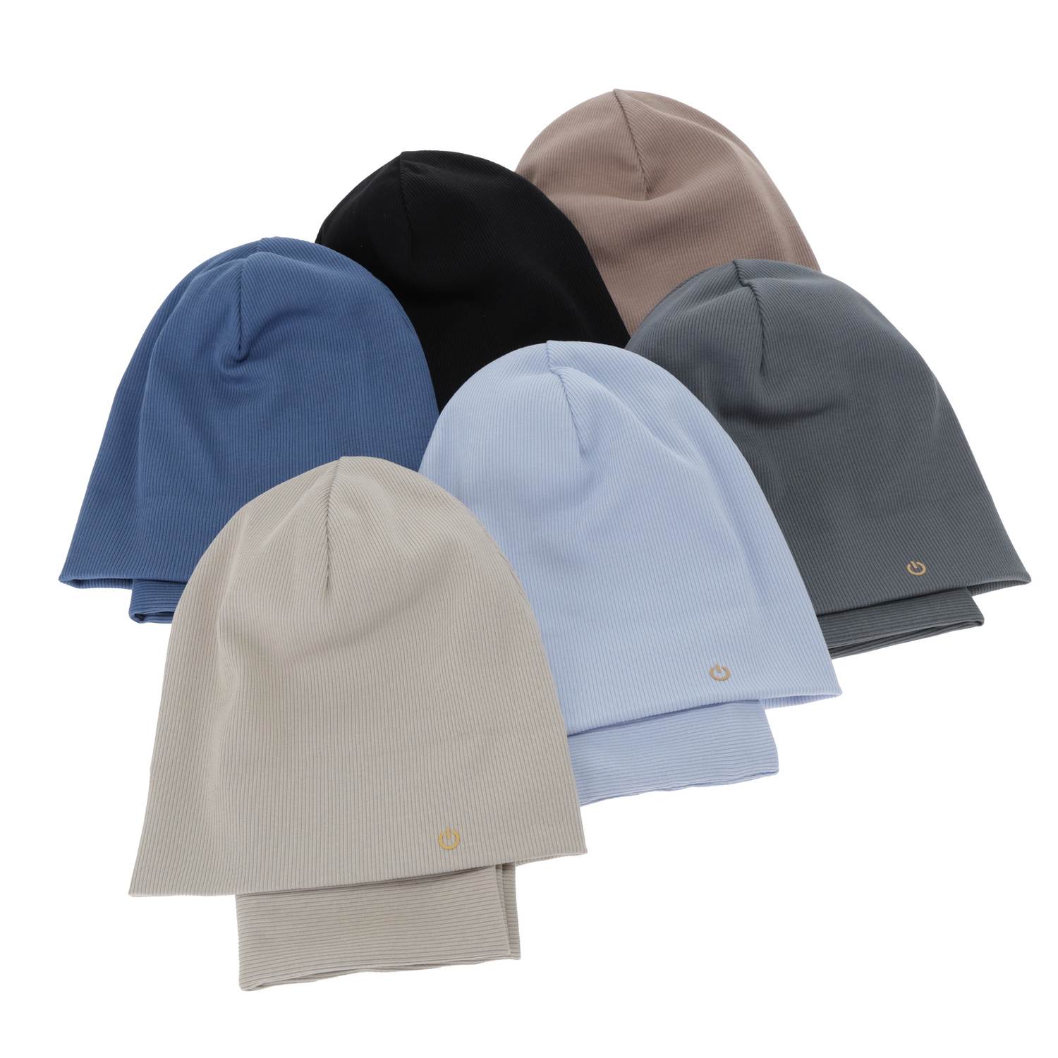 Jongens herfst/lente set (muts en buissjaal), katoenen, grijs, Desider