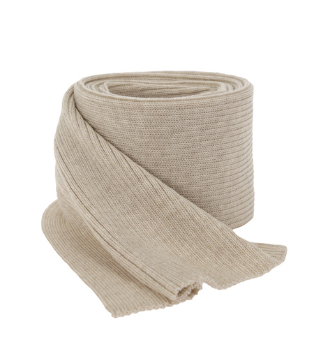 Écharpe d'hiver femme, beige, 100% Laine Mérinos Extrafine, Jessica