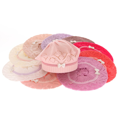 Beret automne/printemps fille, beige, Bibi