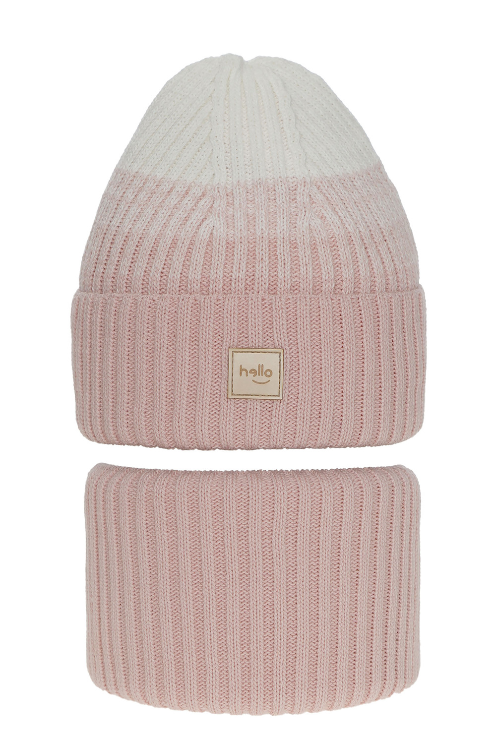 Meisjes winter set muts en sjaal, roze, Tasha