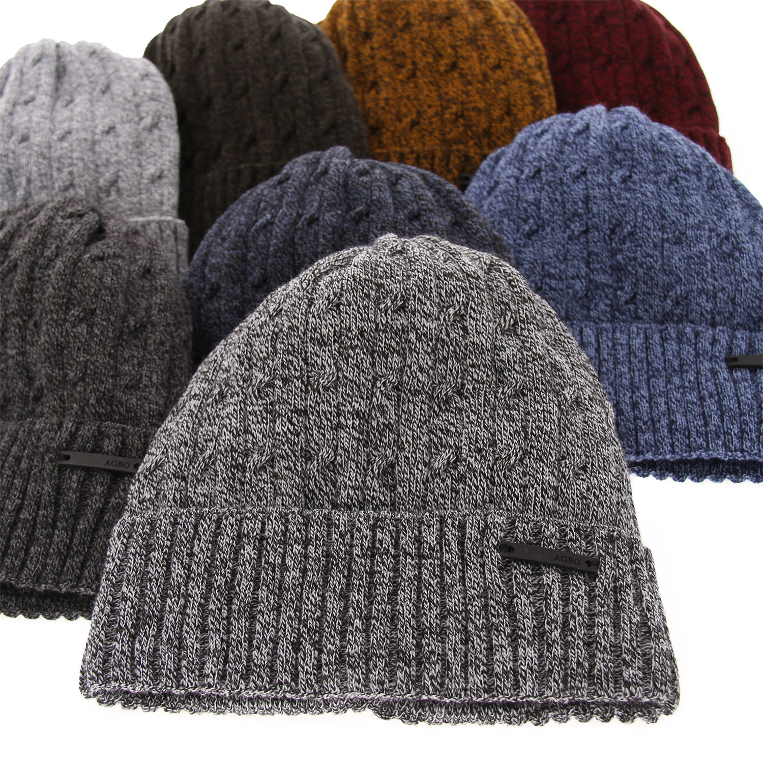 Heren wintermuts, bordeaux, Mishel