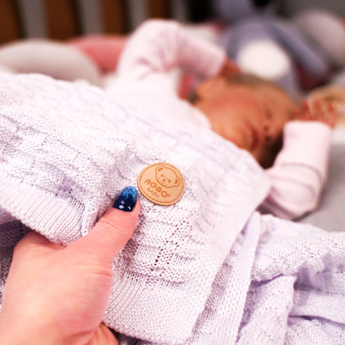 Bamboe deken voor baby, musztardowy, delikatny, Misio