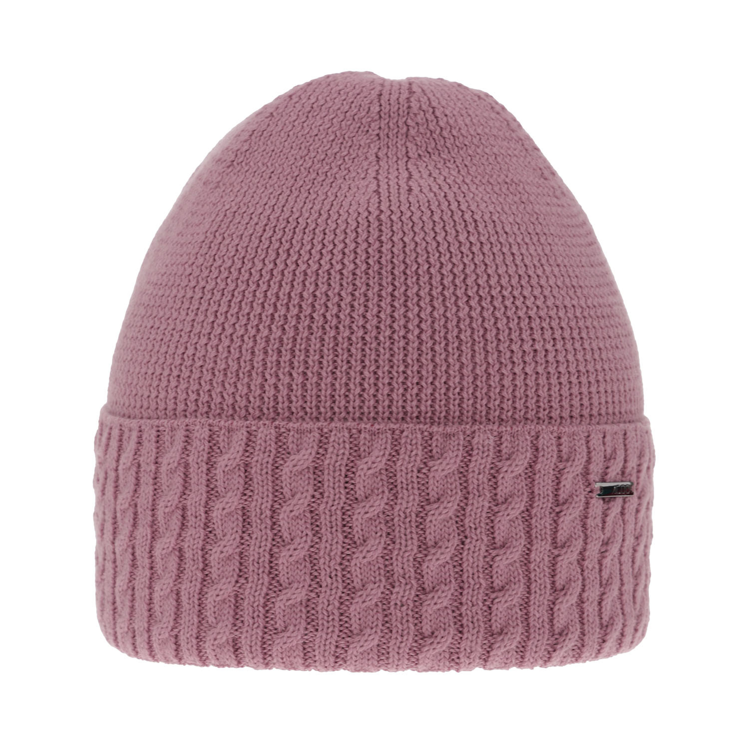 Bonnet d'hiver femme, violet, avec laine mérinos, Febe