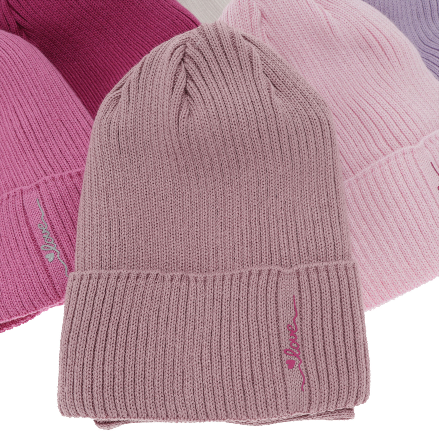 Ensemble automne/printemps fille: bonnet et snood, met katoen, violet, Elvara