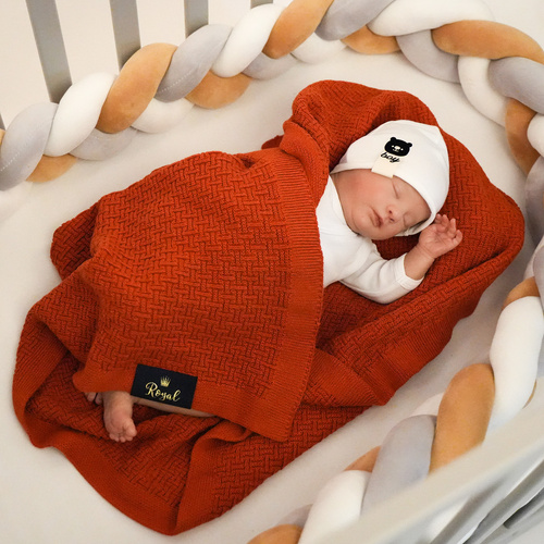 Bamboe katoen deken voor baby, herfst/lente, ceglasty, delikatny, Pony