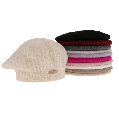 Beret d'hiver femme, beige, Grace