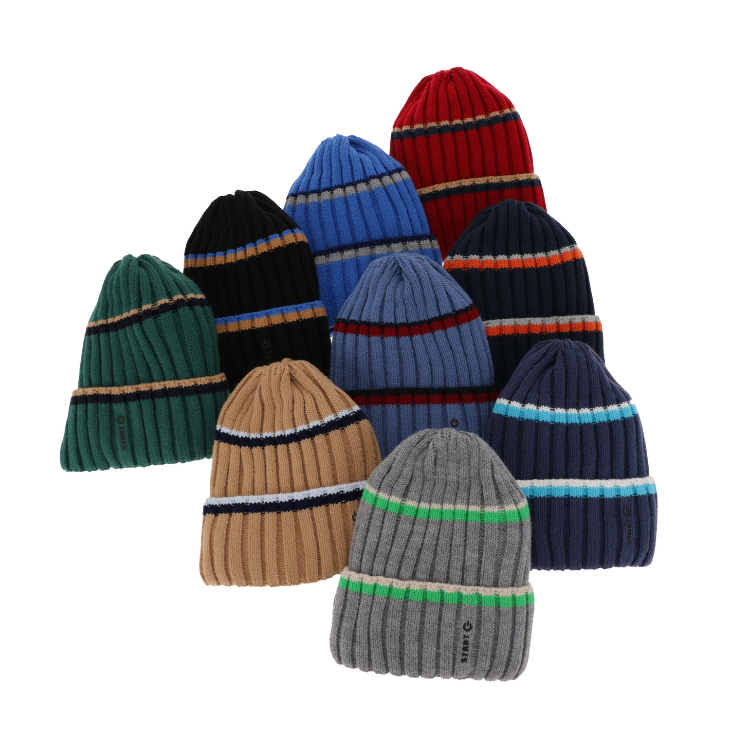 Ensemble d'hiver garçon: bonnet et snood, rouge, Bastien