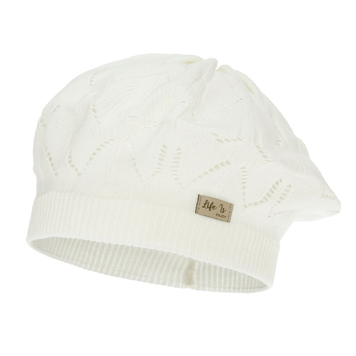 Meisjes herfst/lente beret, crème, Liveria
