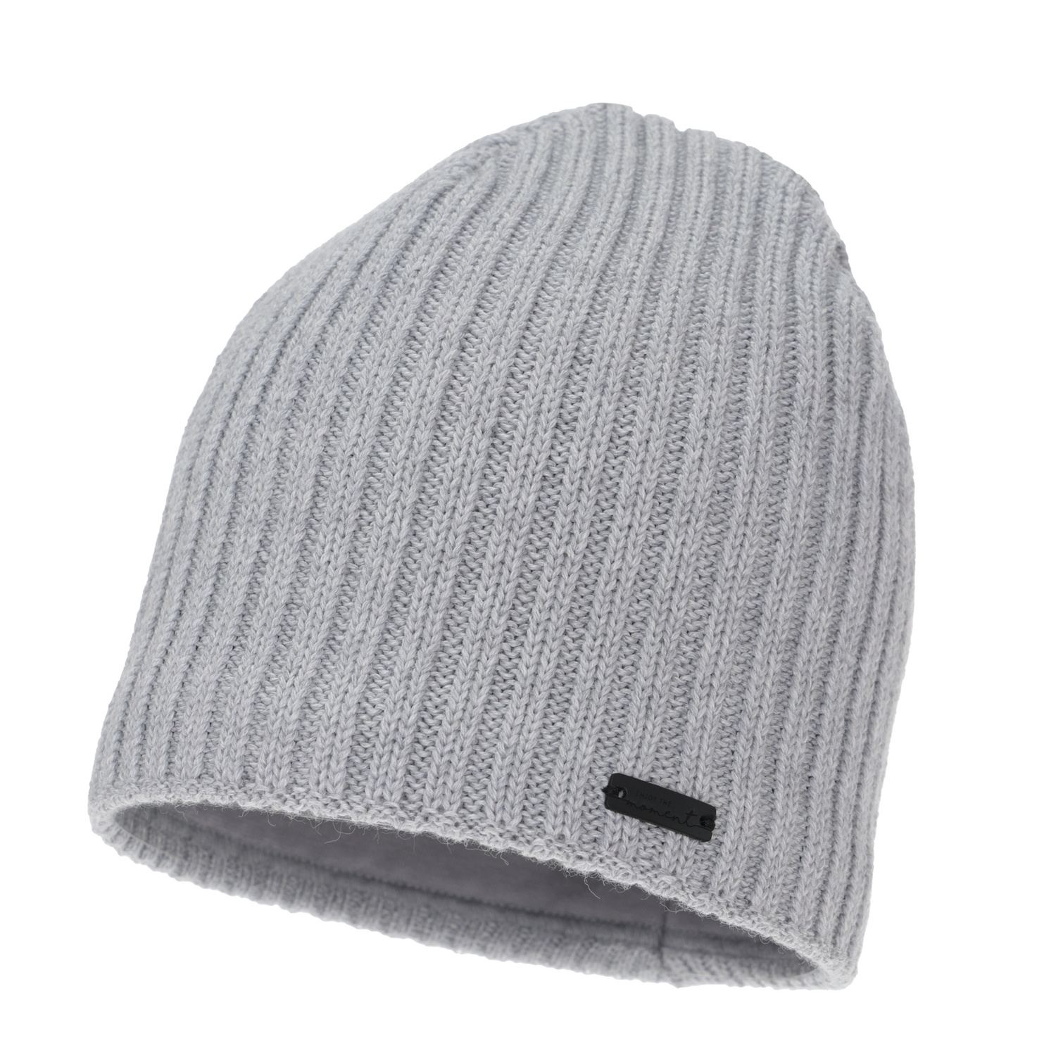 Dames wintermuts, grijs, met merinowol, Soletta