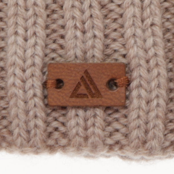 Jongens winter set (muts en buissjaal), 100% Merino Wol, donkergrijs, Umberto