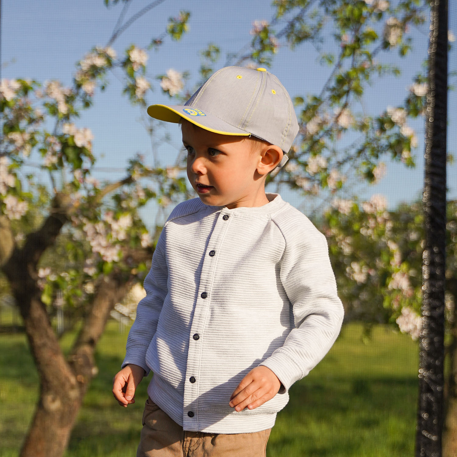 Jongens baseballpet, herfst/lente, zwart, katoenen, Stars