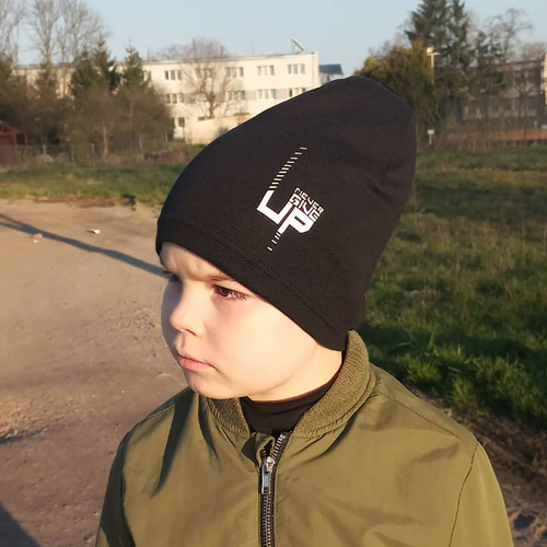 Bonnet automne/printemps garçon, gris, coton, Kaltel