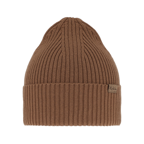 Beret d'hiver, automne/printemps femme, , met katoen, camel, Messina