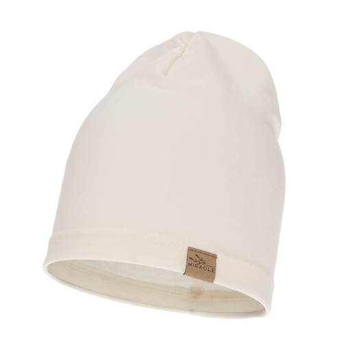Bonnet automne/printemps femme, crème, en coton, Brema