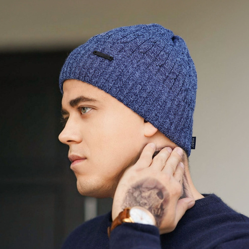 Heren wintermuts, bordeaux, Mishel