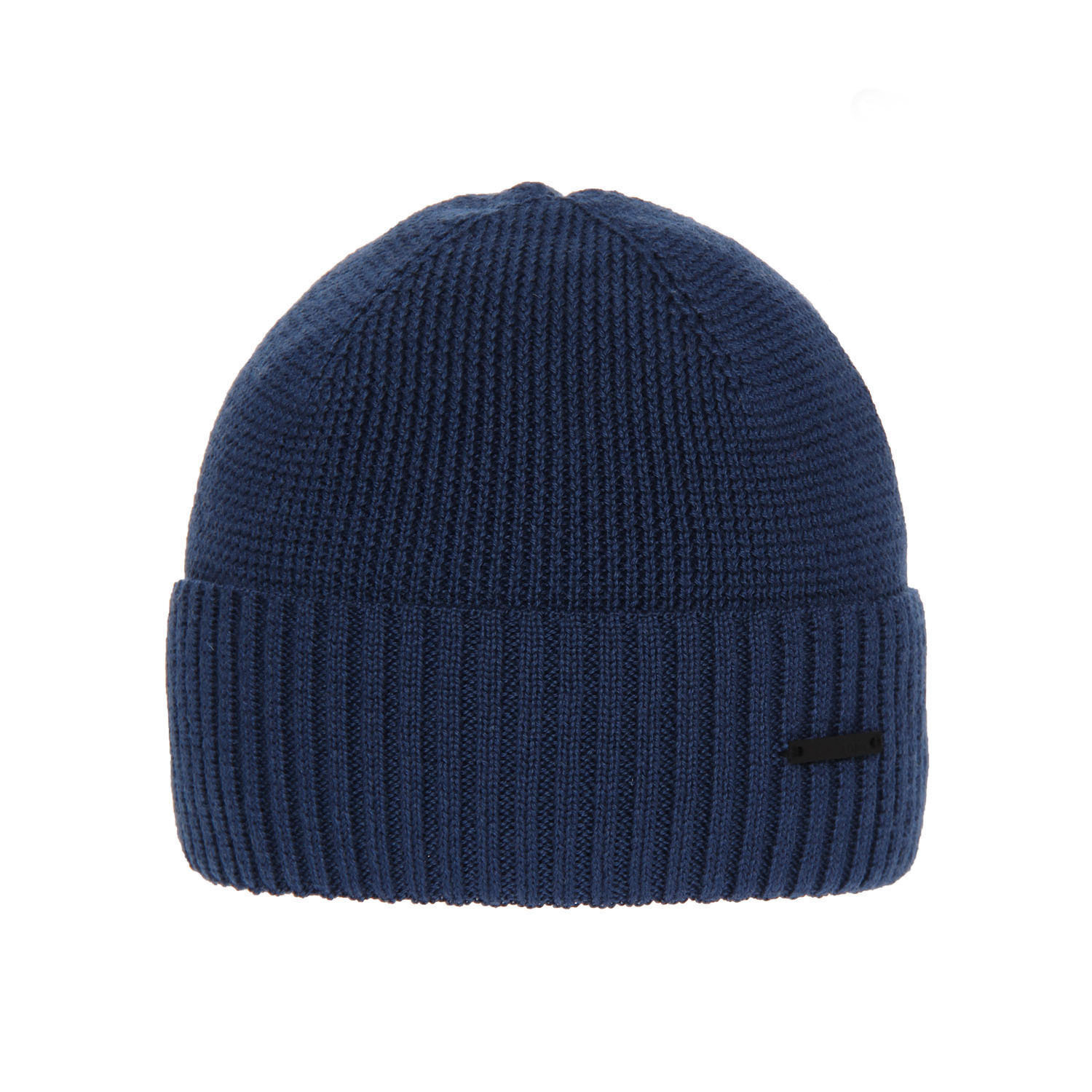 Heren wintermuts, blauw, met merinowol, Henk