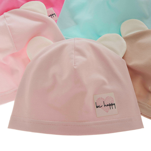 Bonnet automne/printemps fille, mint, en coton, Joga