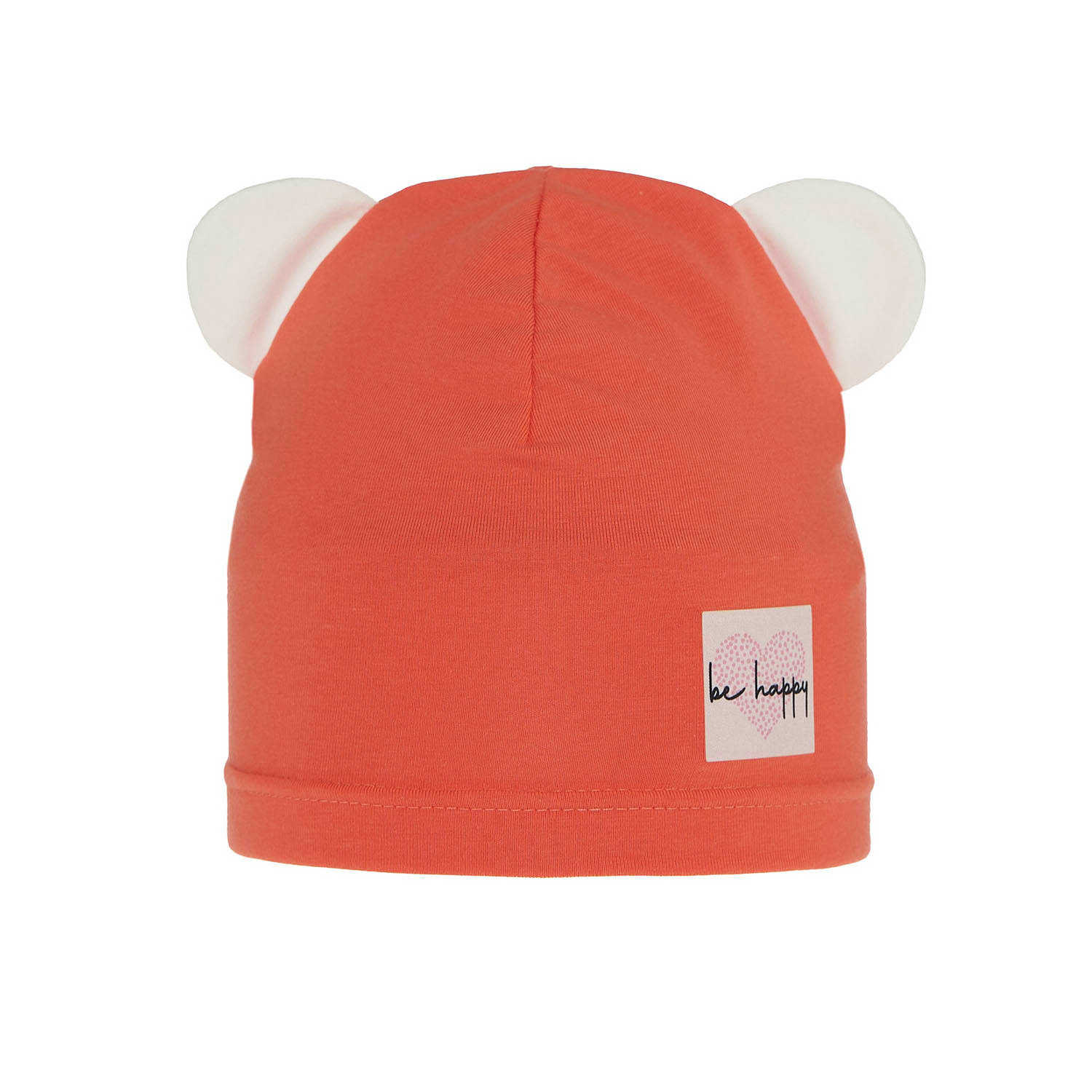 Bonnet automne/printemps fille, corail, coton, Joga