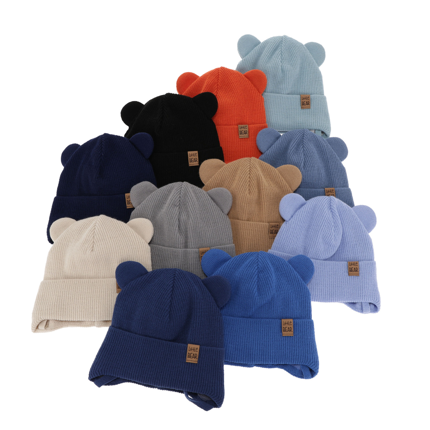 Bonnet automne/printemps garçon, gris, avec liens, Nikifor