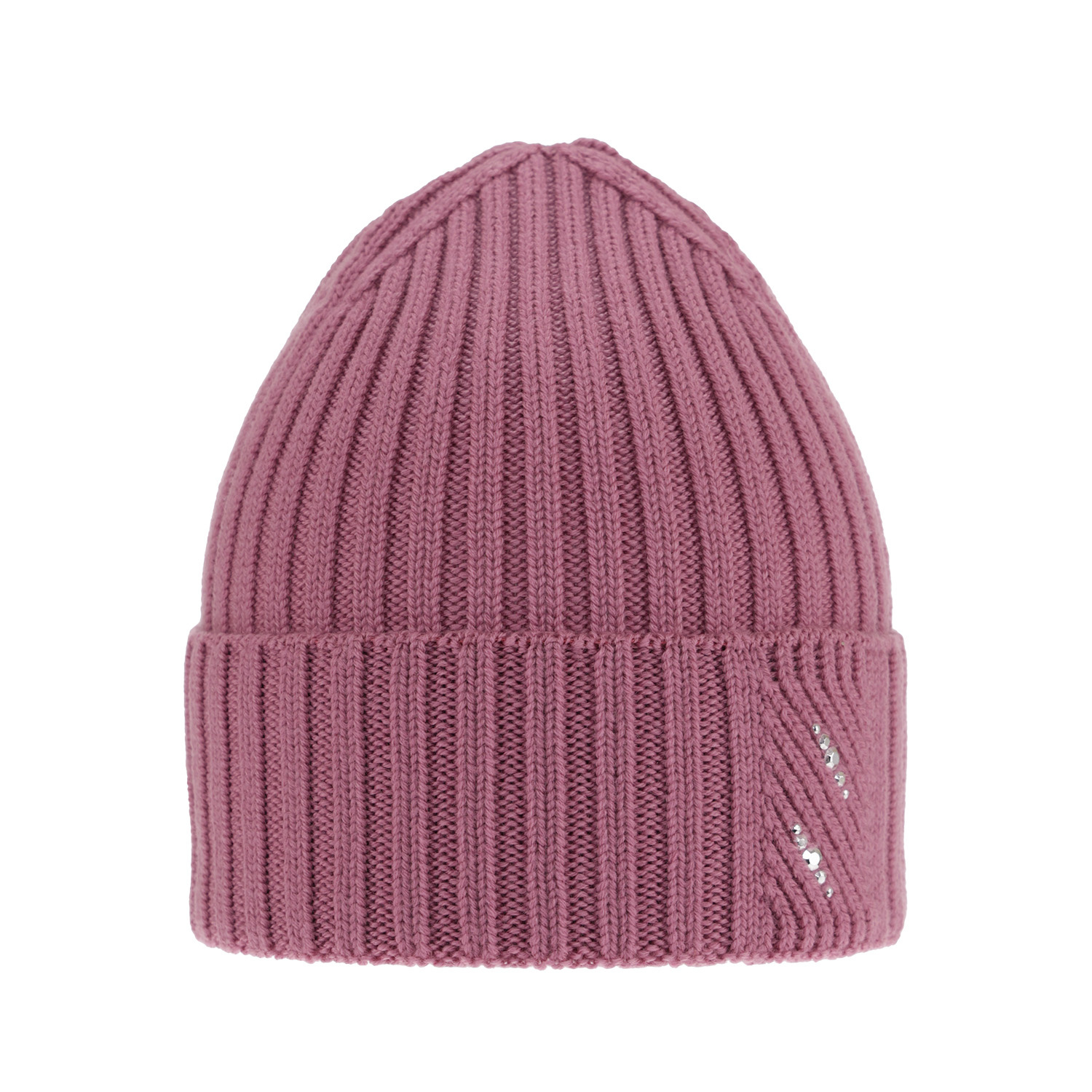 Bonnet d'hiver femme, violet, avec laine mérinos, Ariga