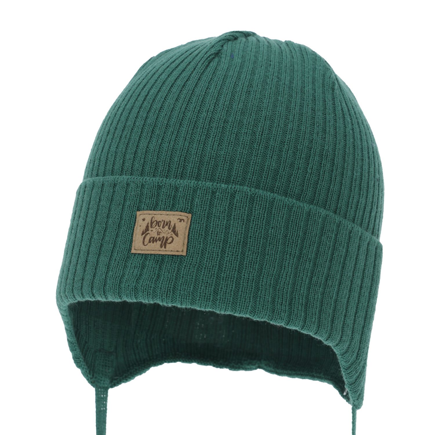 Jongens herfst/lente muts, szmaragdowa, wiązana, met katoen, Fenris