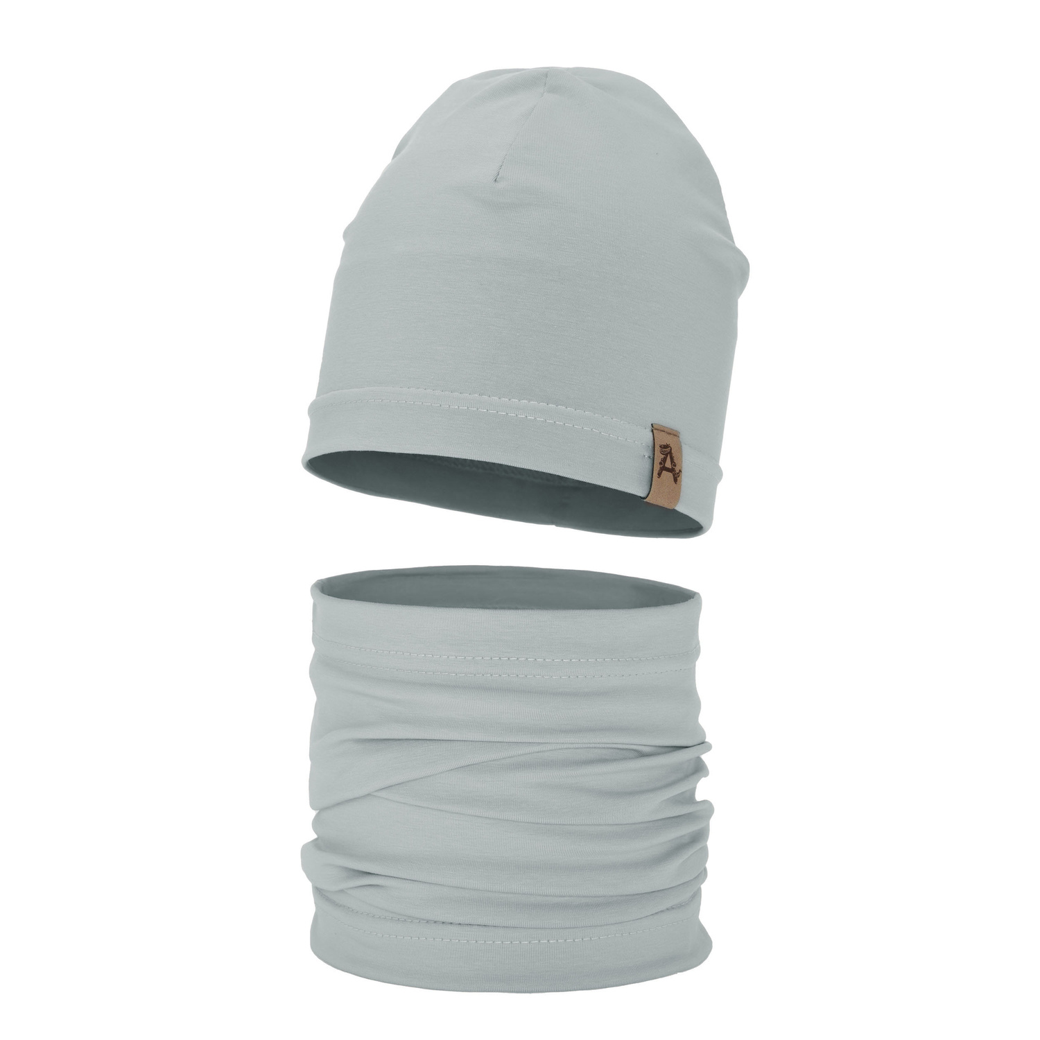 Ensemble automne/printemps garçon: bonnet et snood, gris, Griffin