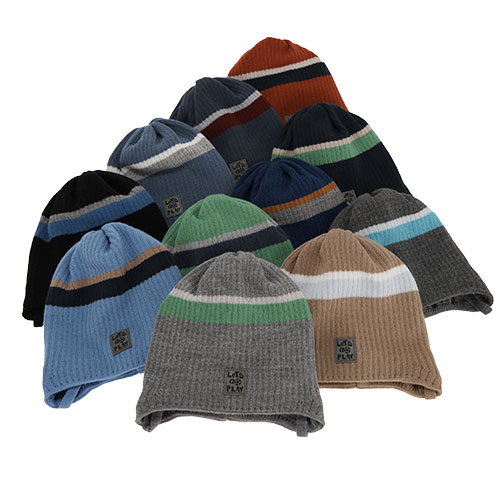 Bonnet automne/printemps garçon, gris, avec liens, Oliver