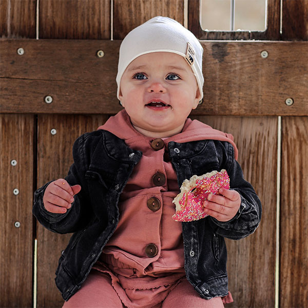 Jongens herfst/lente muts, honing, Rafi