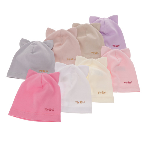 Bonnet automne/printemps fille, rose, Jaspera