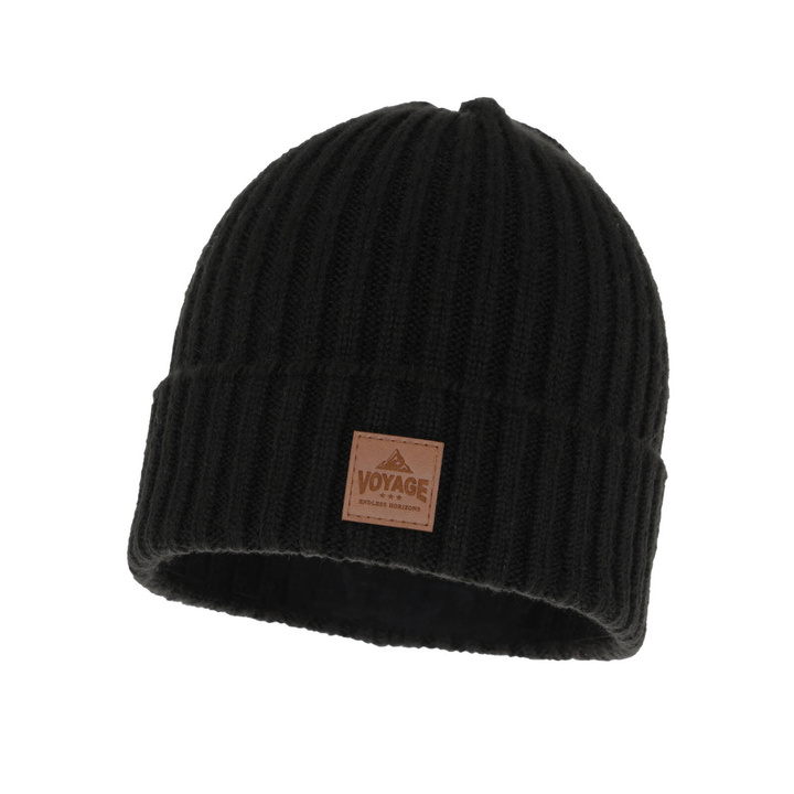 Bonnet d'hiver homme, noir, Benet