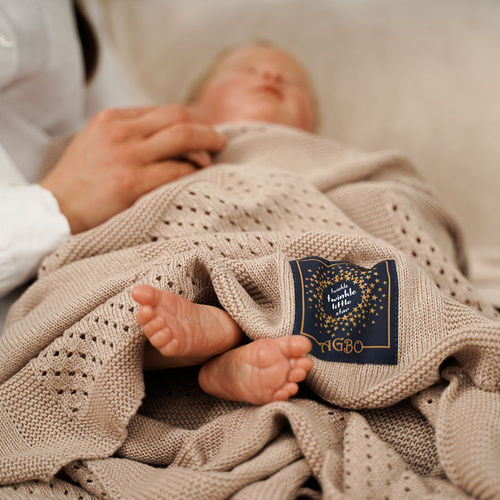 Bamboe katoenen deken voor baby, herfst/lente, grijs, delicaat, Domino