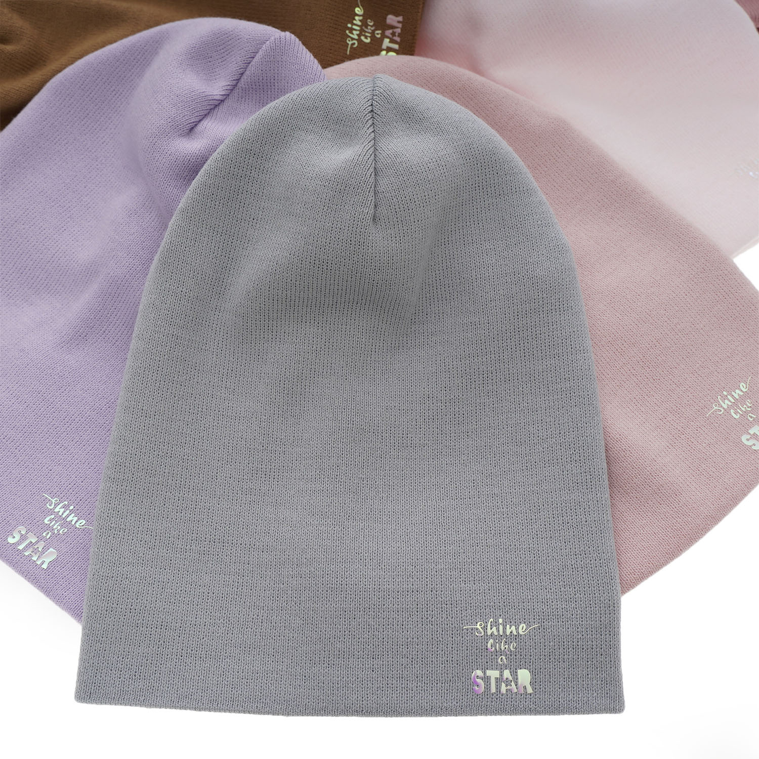 Meisjes wintermuts, paars, dubbelzijdig, Estrela