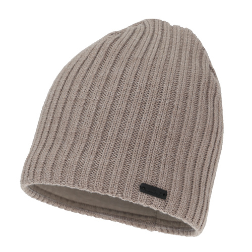 Dames wintermuts, donkerbeige, met merinowol, Soletta