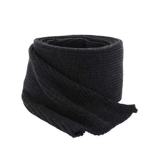 Écharpe d'hiver homme, gris foncé, 100% laine mérinos, Brayan