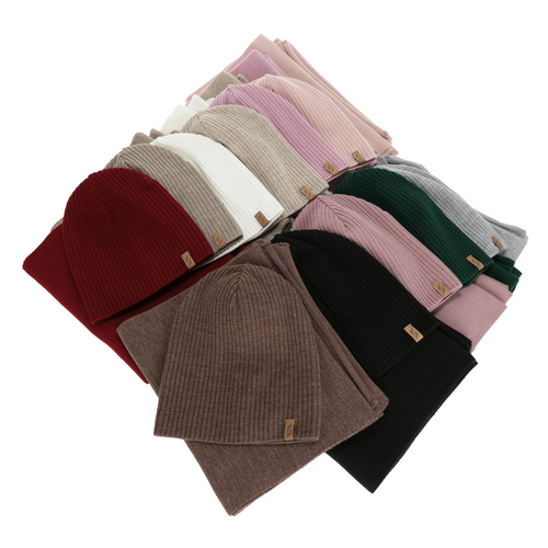 Dames winter set (muts en sjaal), bordeaux, Fena