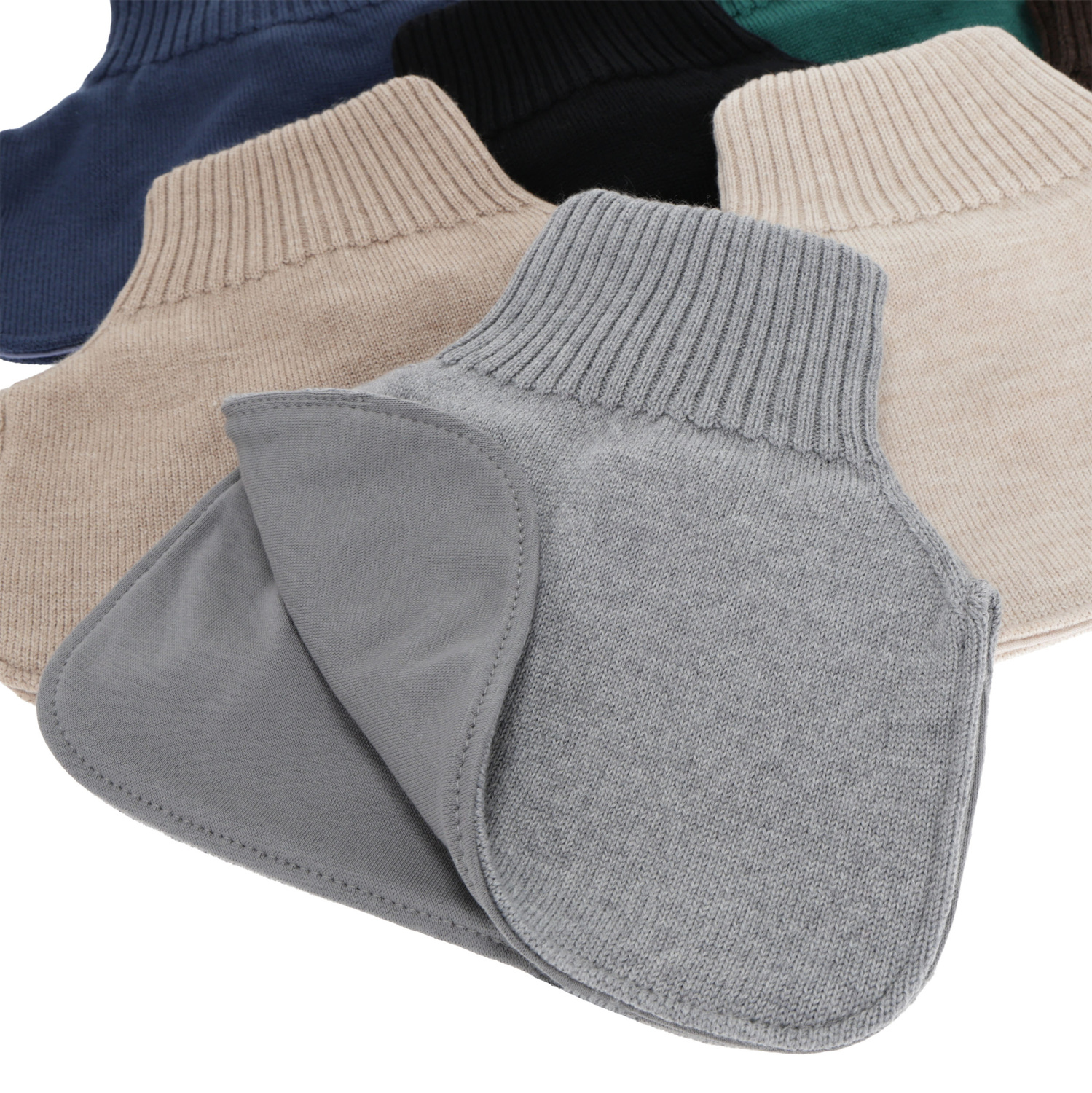 Jongens winter buissjaal, 100% Merino Wol, gevoerd met katoen, bruin, Tiket