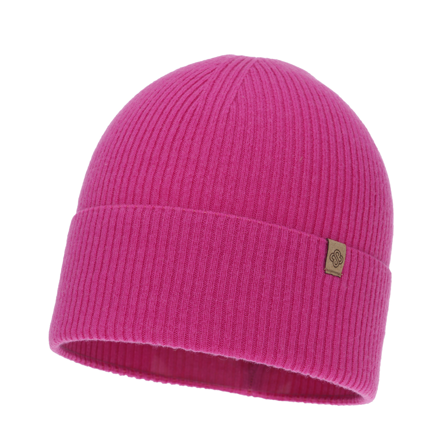 Dames herfst/winter muts, roze, met merinowol en kasjmier, Alineta