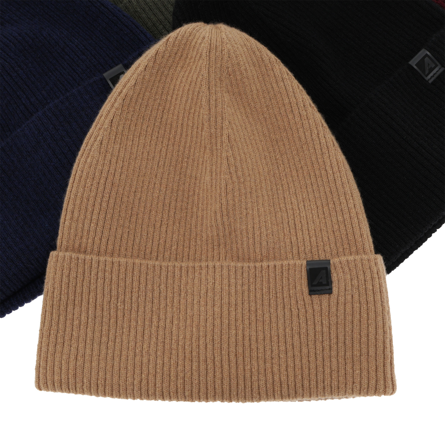 Heren wintermuts, bruin, met merinowol en kasjmier, Azuryt