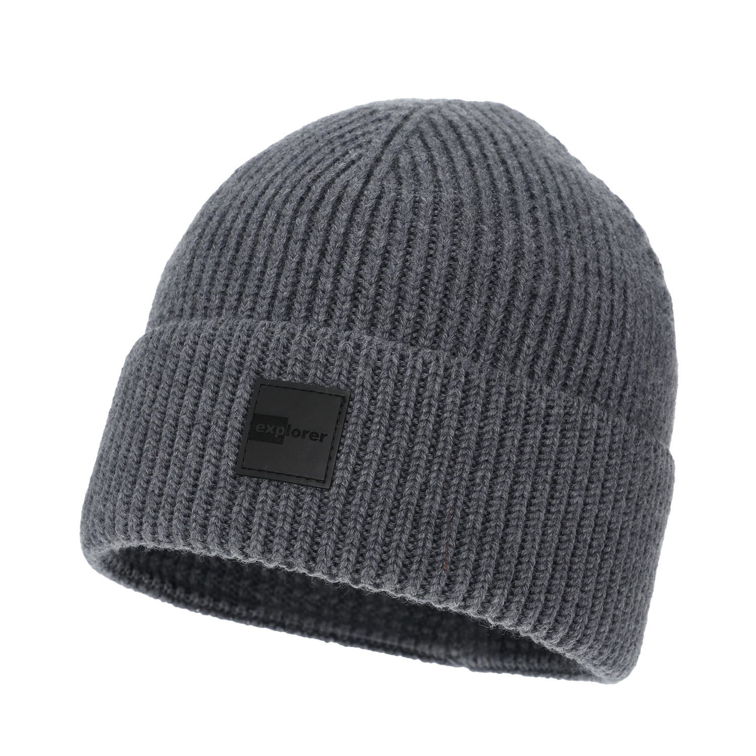 Bonnet d'hiver homme, gris, avec laine mérinos, Iron