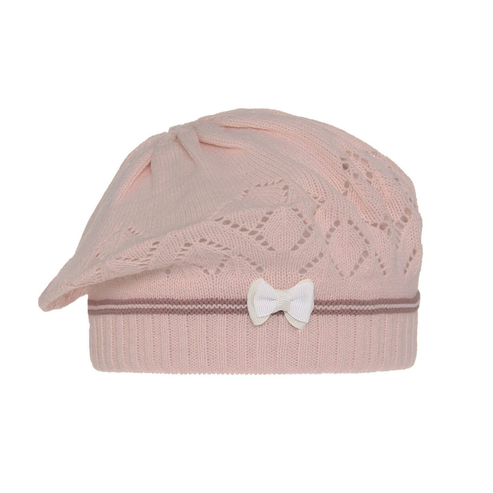 Bonnet automne/printemps fille, rose clair, Bibi