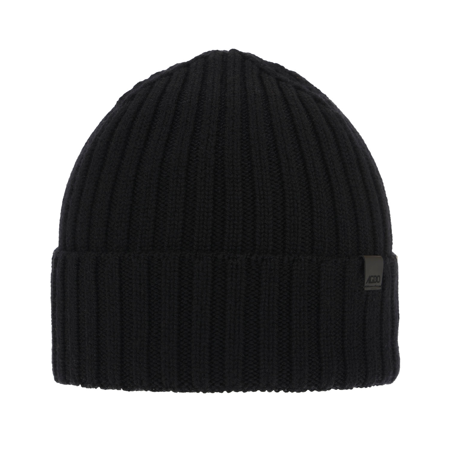 Bonnet d'hiver homme, noir, 100% Laine Mérinos Extrafine, Nathan