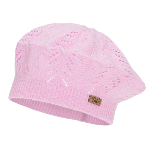 Meisjes herfst/lente beret, roze, Kevira