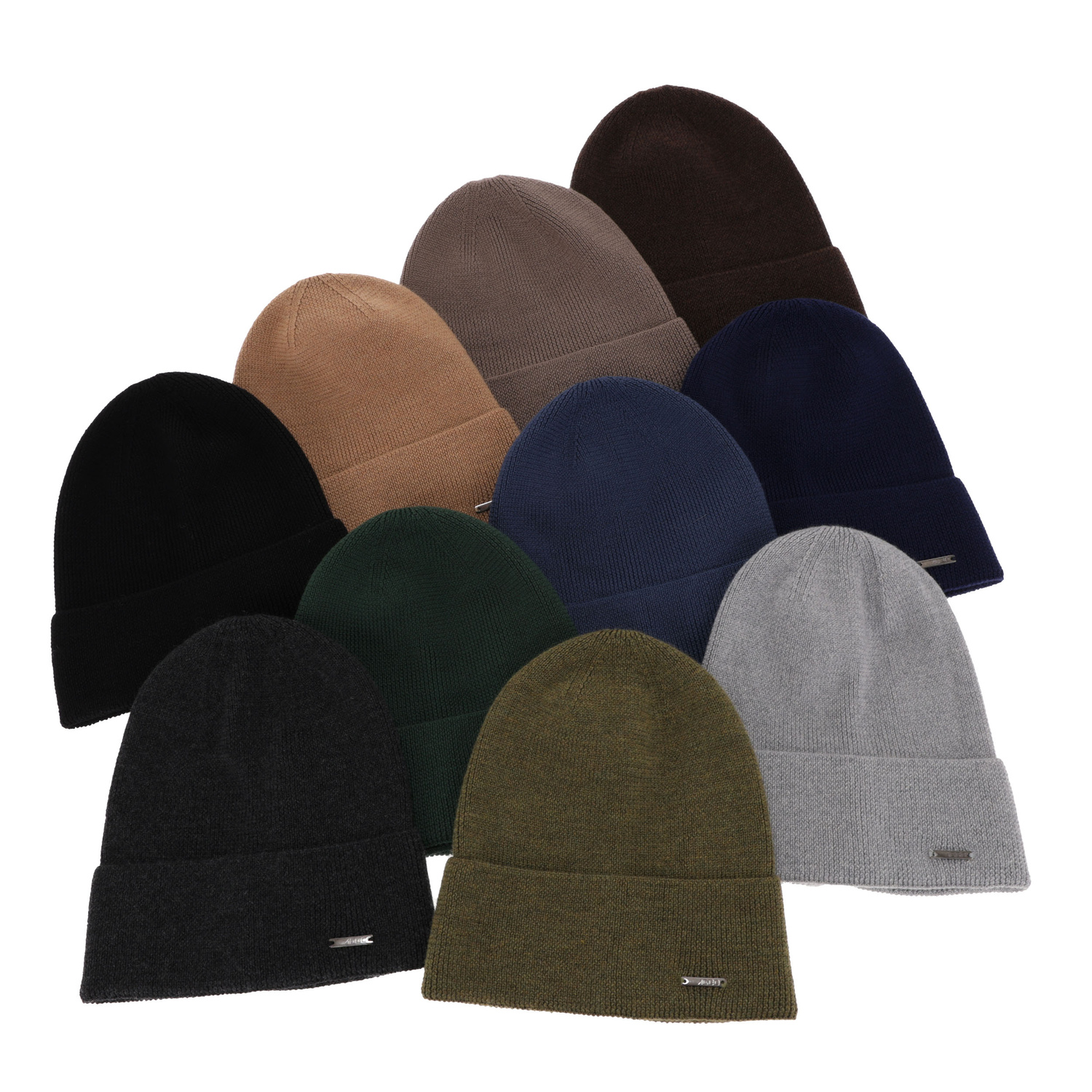 Bonnet d'hiver homme, camel, Avec laine mérinos, Memfis