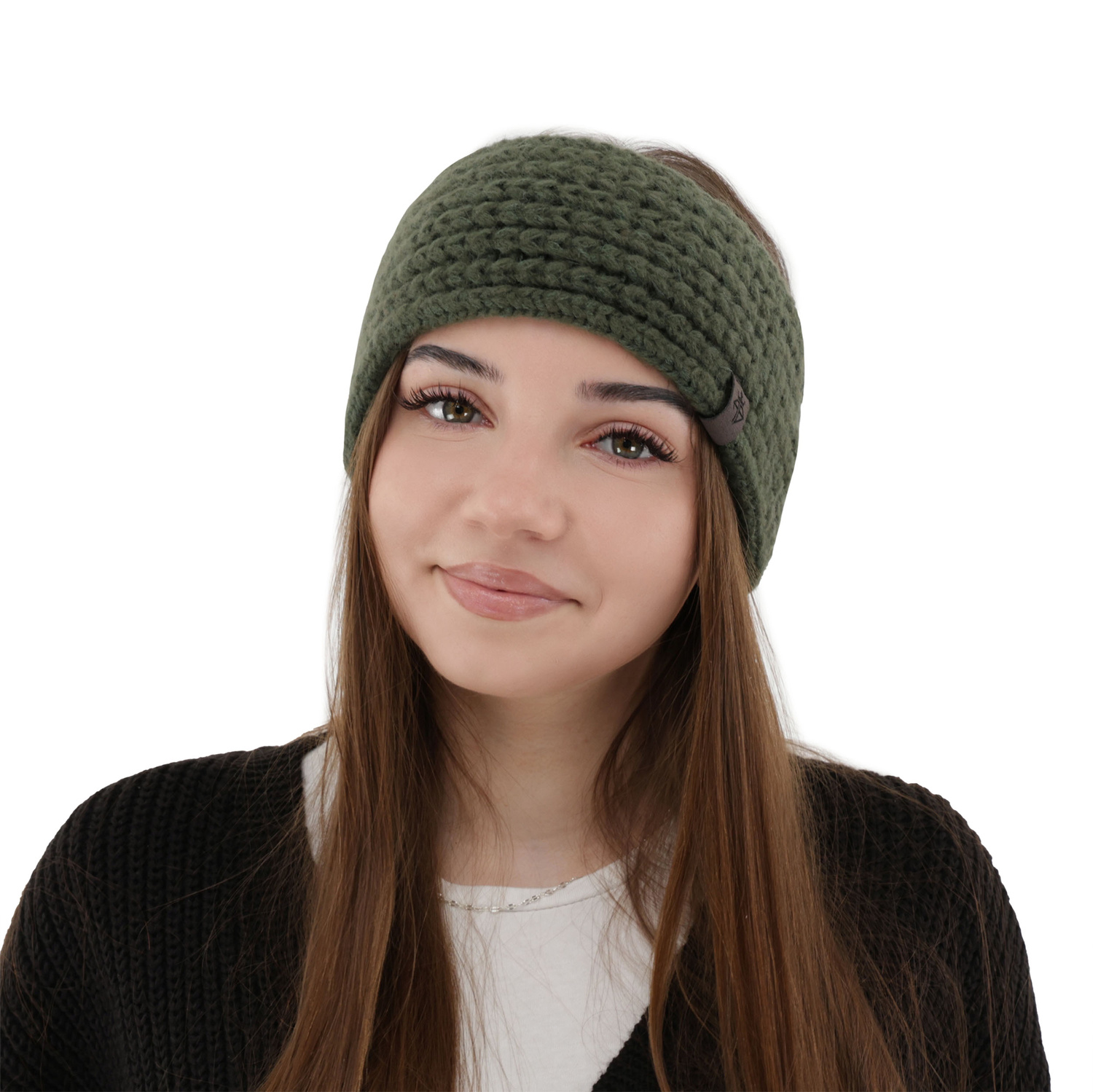 Dames winter hoofdband, zwart, Alexis