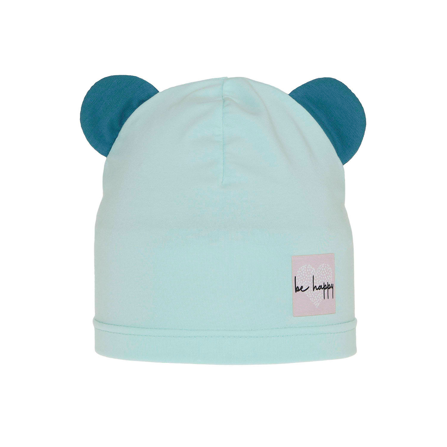 Bonnet automne/printemps fille, mint, en coton, Joga